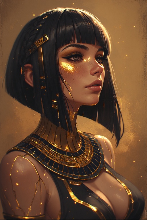 Cyberpunk Pharaoh Queen