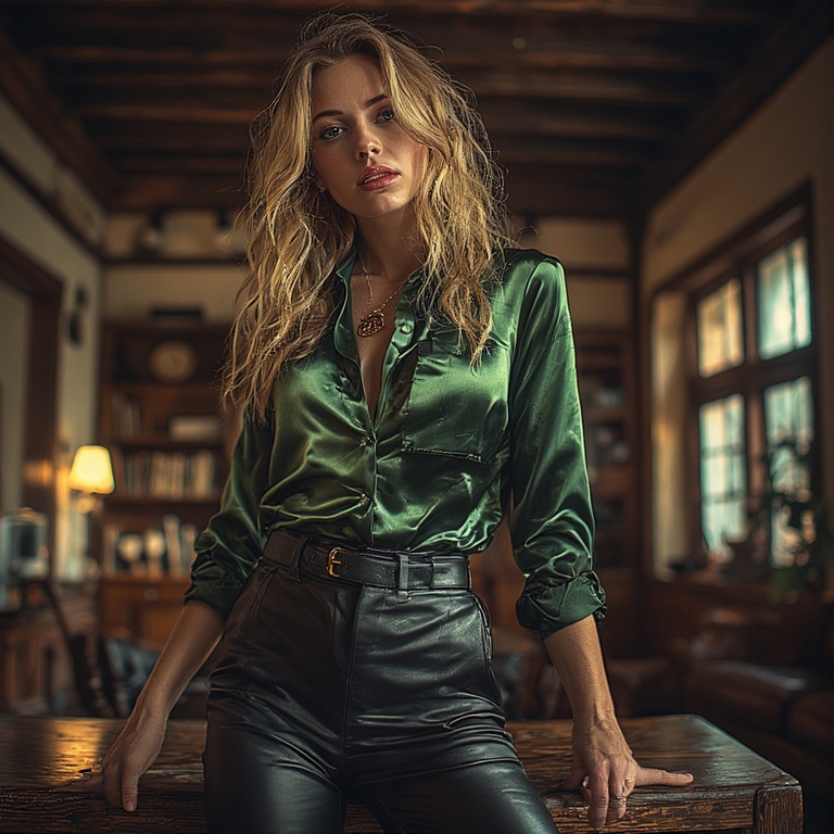 Confident Glamour Portrayal