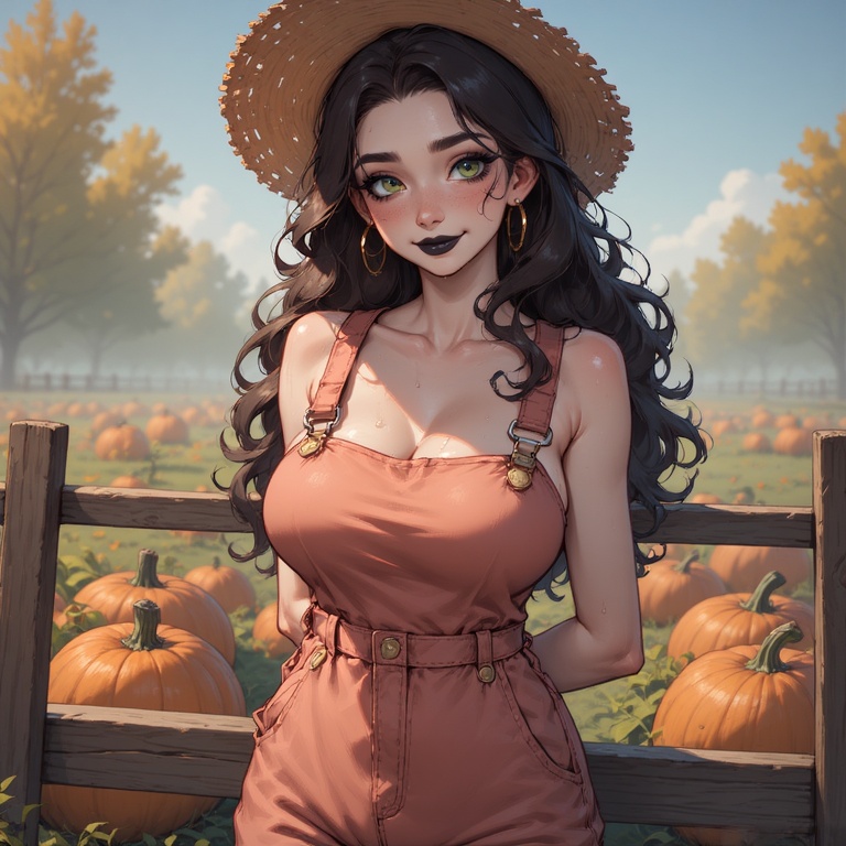 Whimsical Farm Girl Vixen