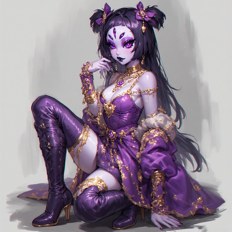 Violet Heel Spider Queen