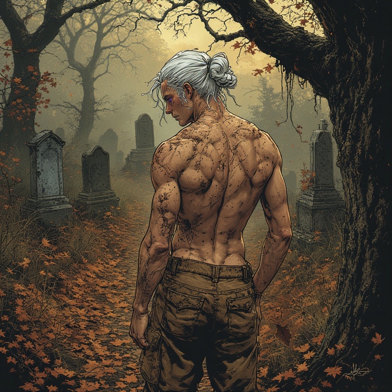 Midnight Cemetery Guardian