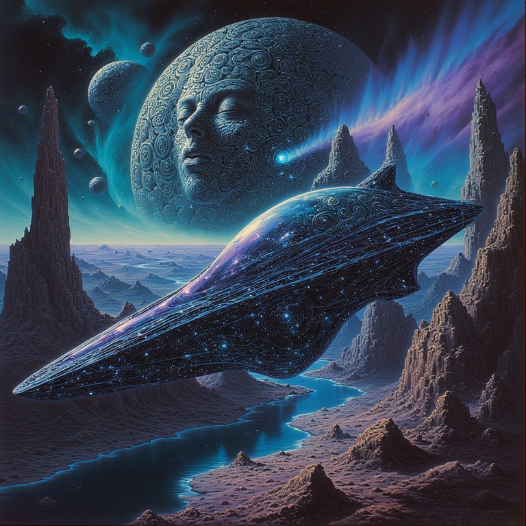 Fractal Celestial Odyssey