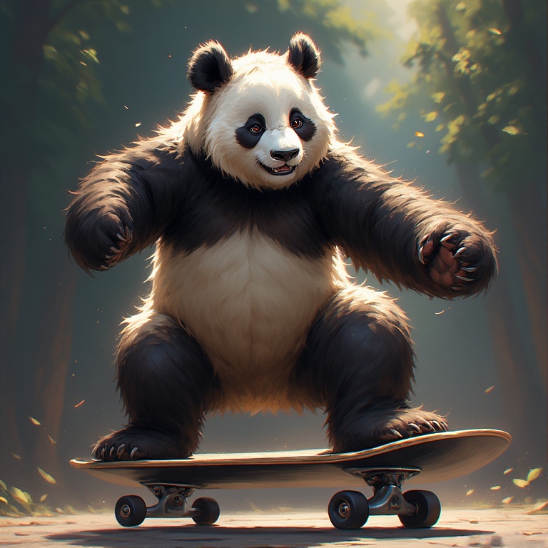 Panda Wheels Up