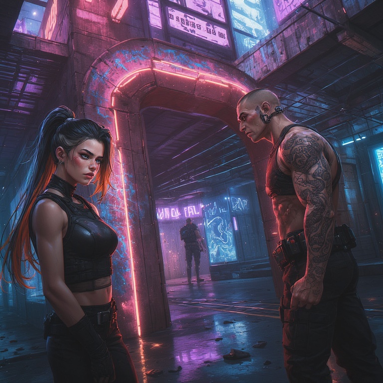 Neon Brothel Confrontation