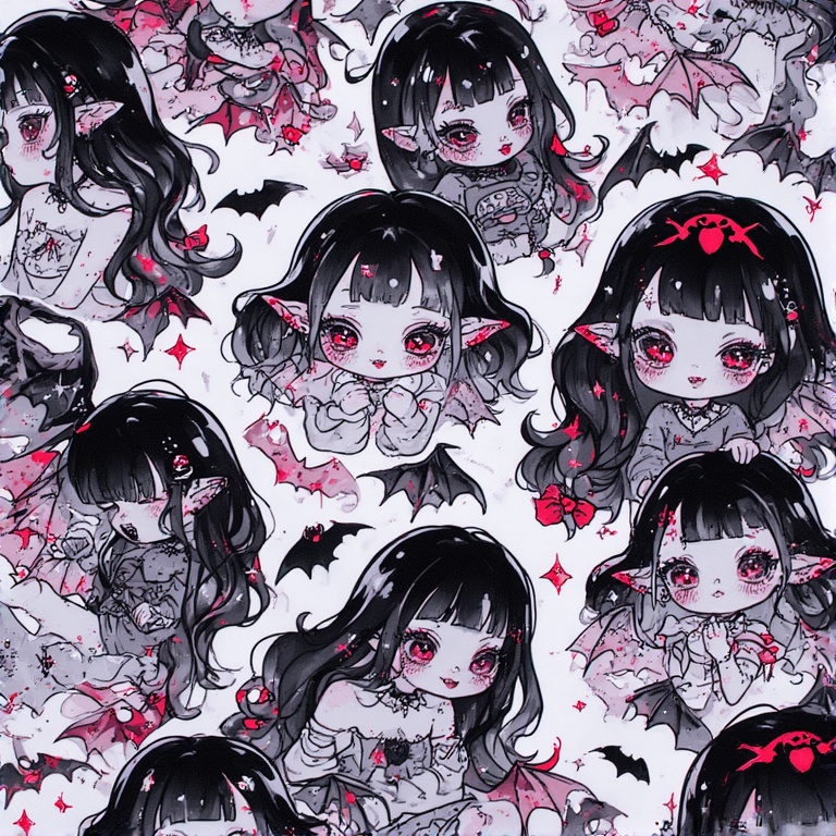 Cute Cyber Vampire Angels