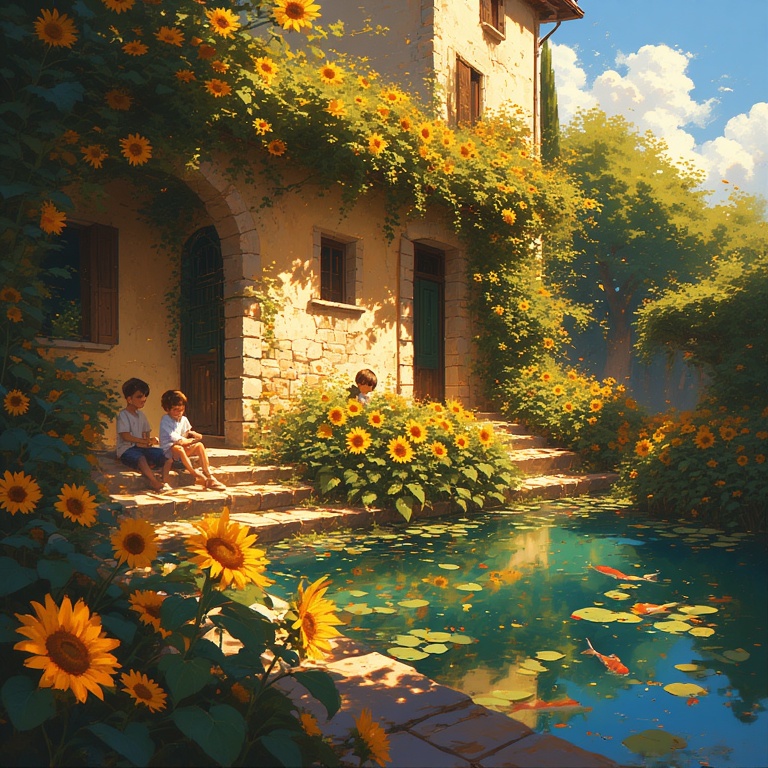 Fall Sunflower Serenity