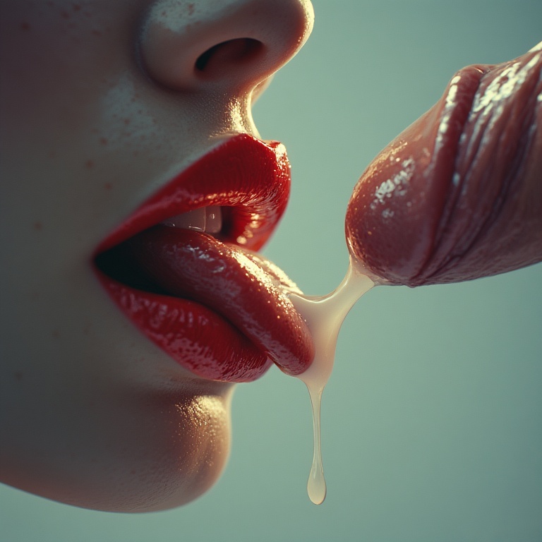 Tongue and Cum Interplay