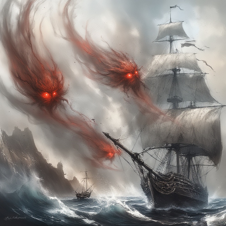 Ghostly Galleon Sails