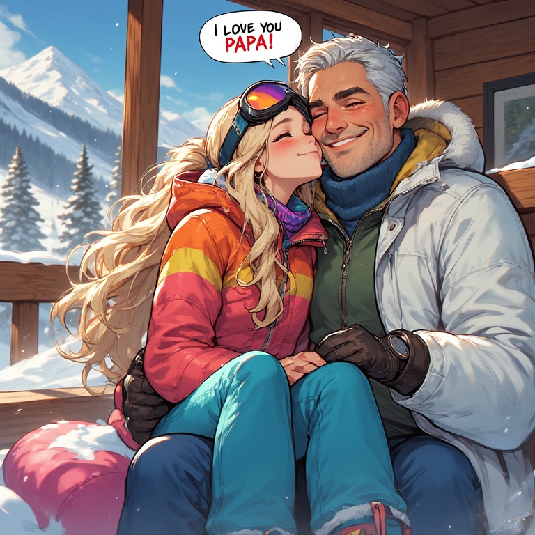 Sweet Apres-Ski Moment