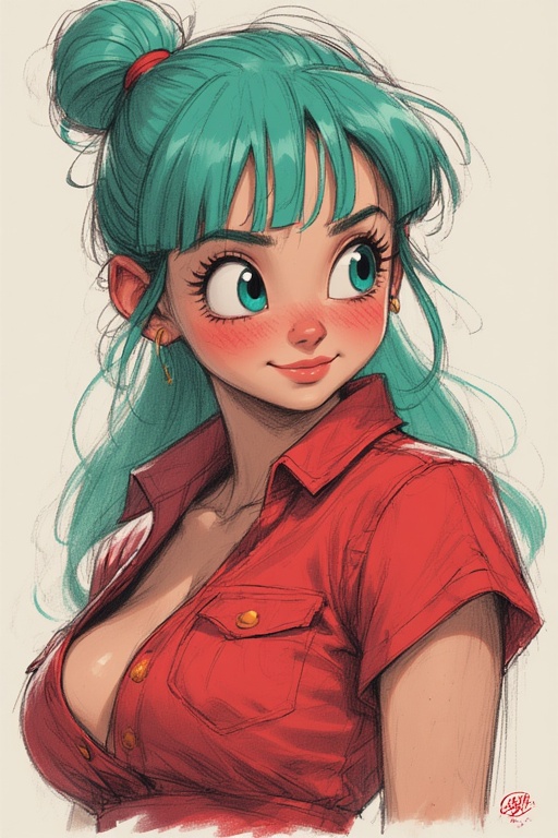 Bulma's Blushing Charm