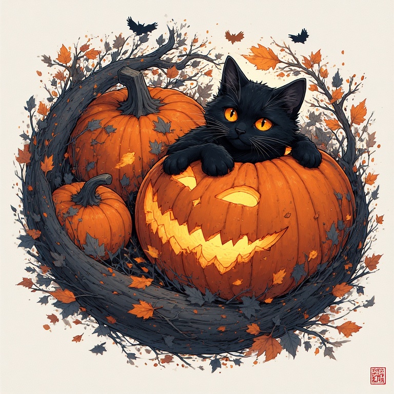 Pumpkin Purrfect Companion