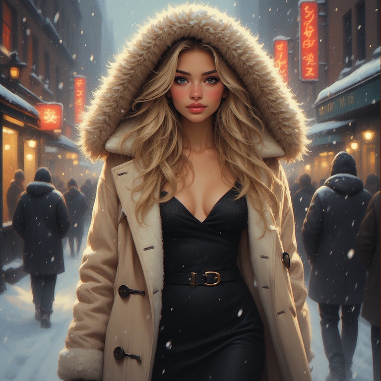 Winter Night Stride