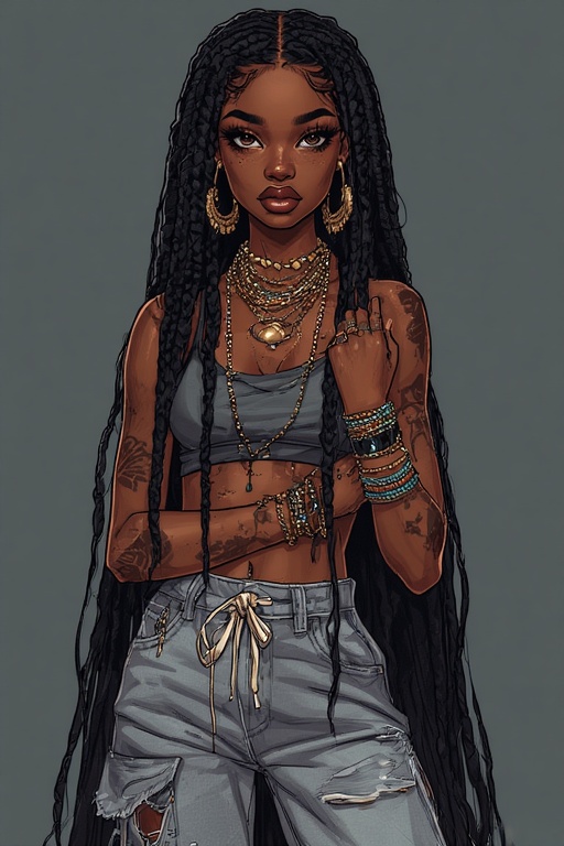 Exotic Streetwear Beauty