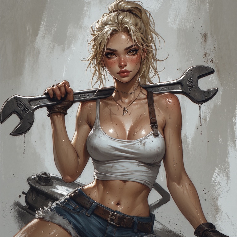 Sweaty Mechanic Moment