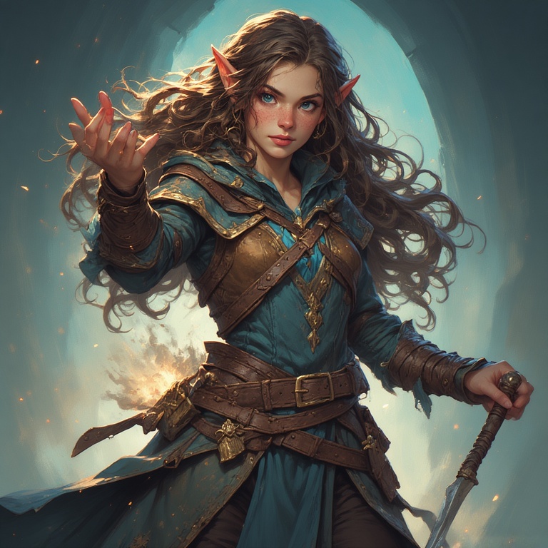 Mystic Half-Elf Maiden