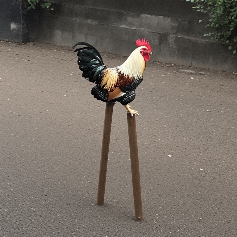 Stilted Rooster Strut