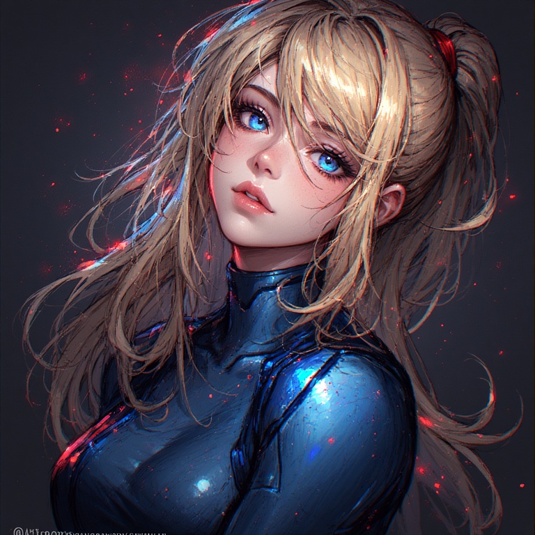 Samus Anime Portrait
