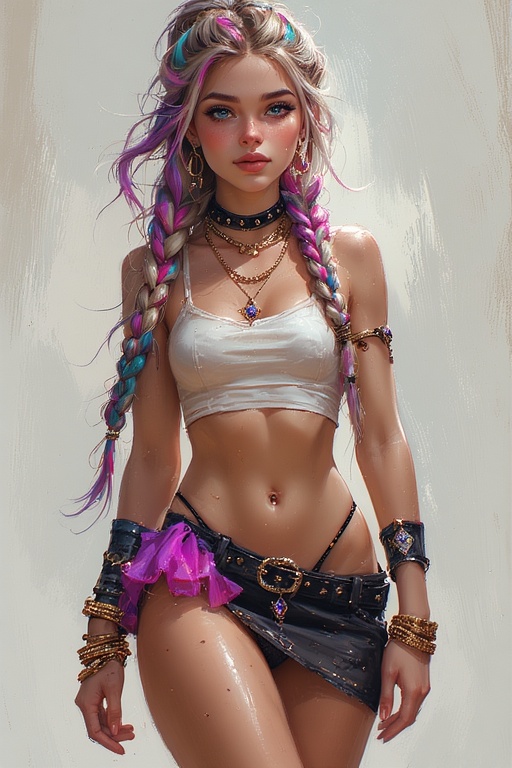 Sexy Mini Skirted Babe
