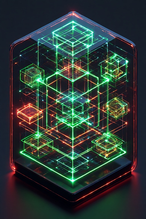 Glowing Geometric Vortex