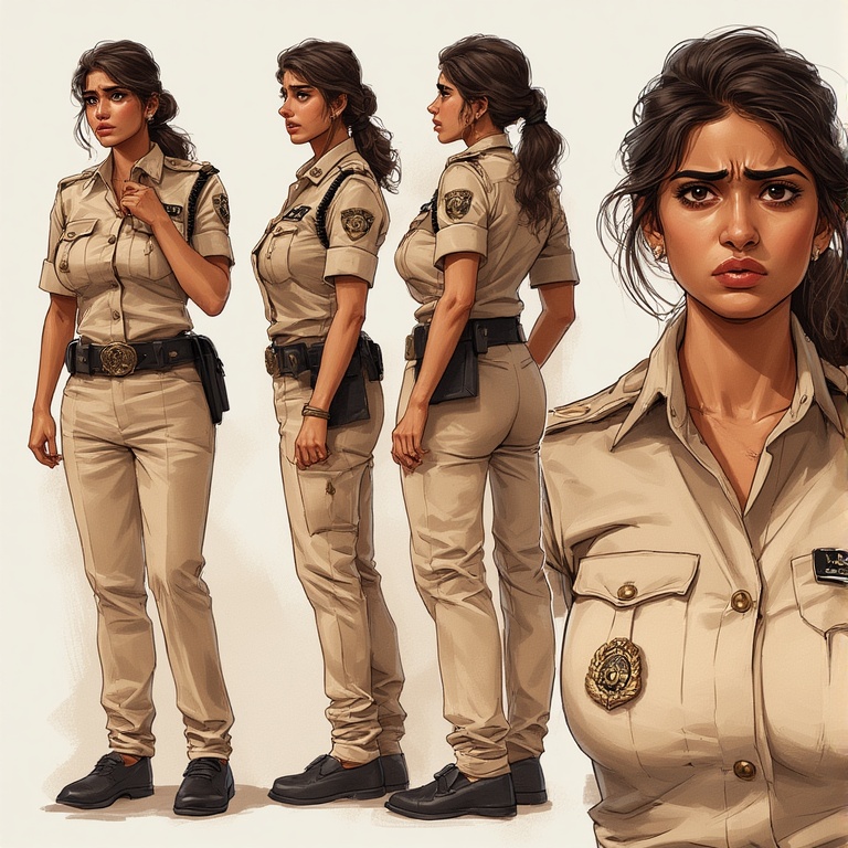 Frustrated Cop in Uniform