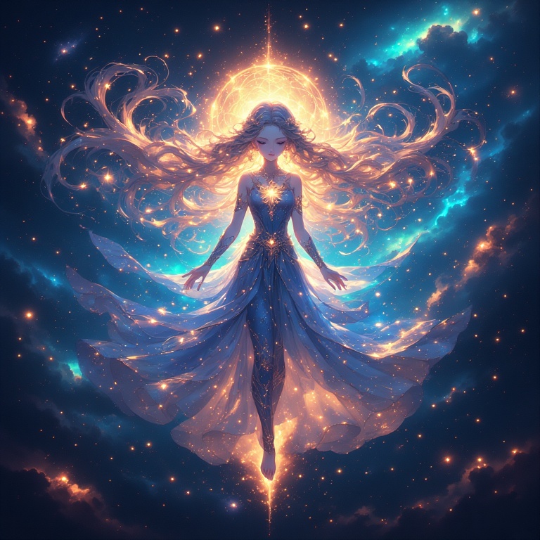 Glowing Celestial Beauty