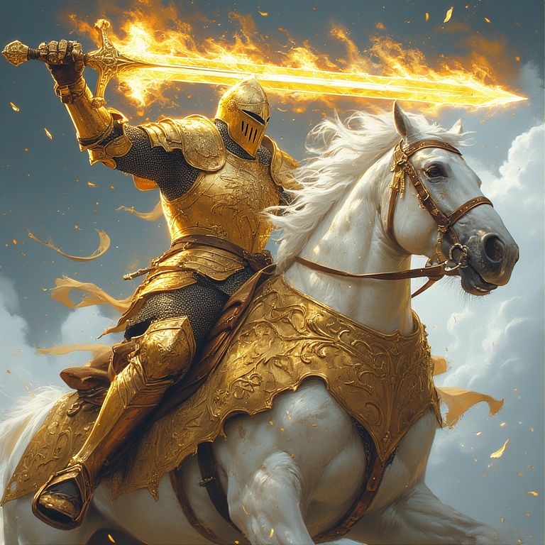 Golden Stallion Knight