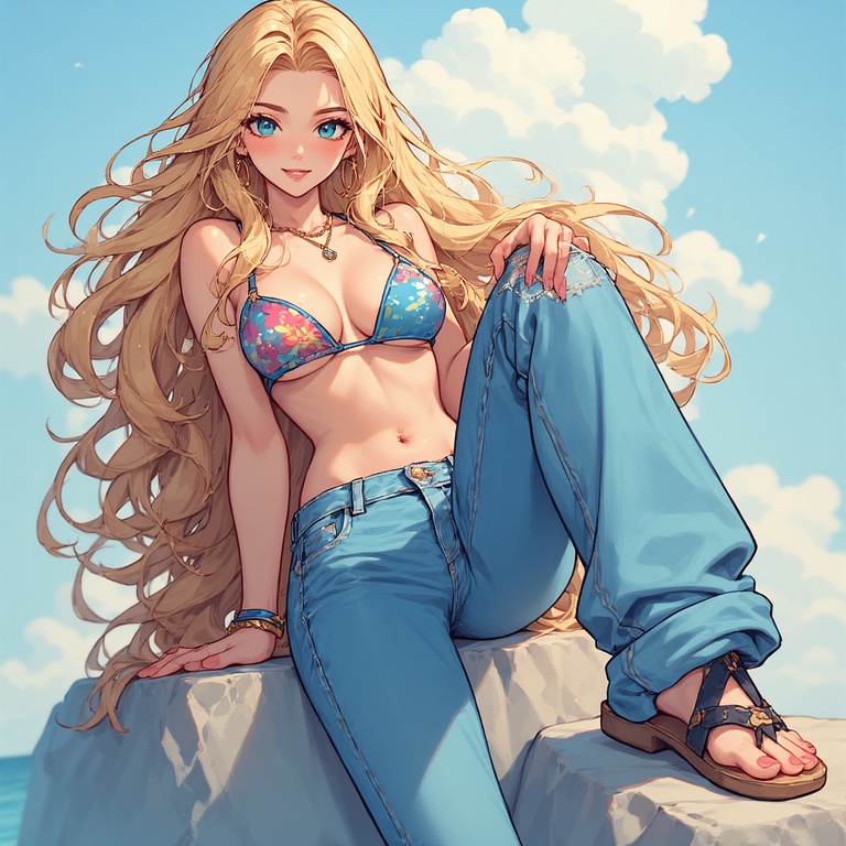 Beachy Anime Chic