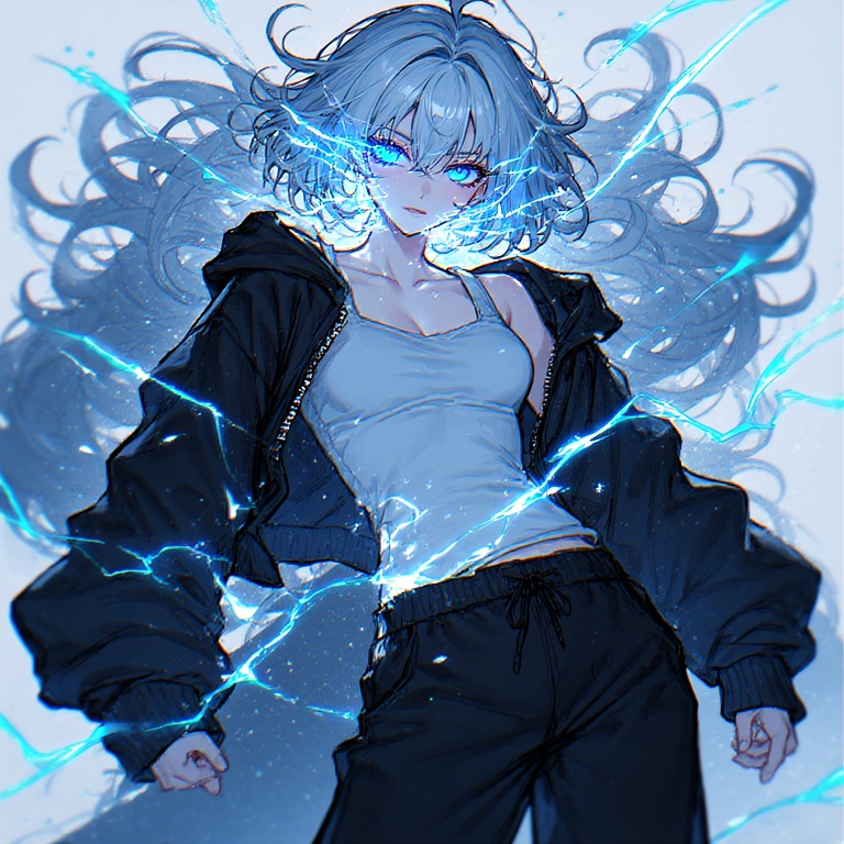 Glowing Azure Goddess