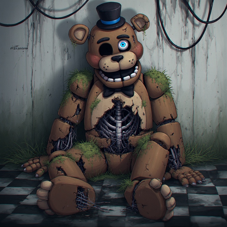 Ruined Freddy's Nightmare Scene
