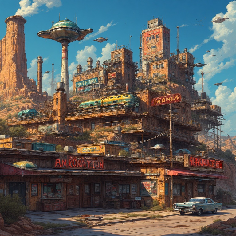 Desert Ruins at Golden Hour