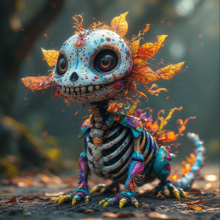 Vibrant Dia de Muertos Friend