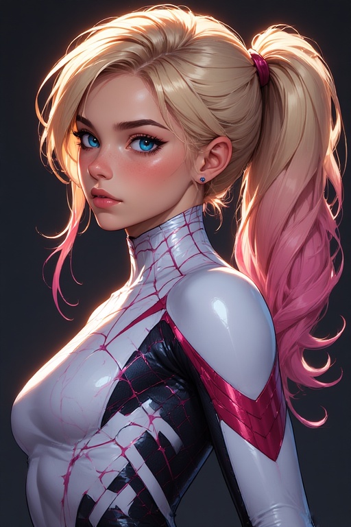 Blonde Spider Babe