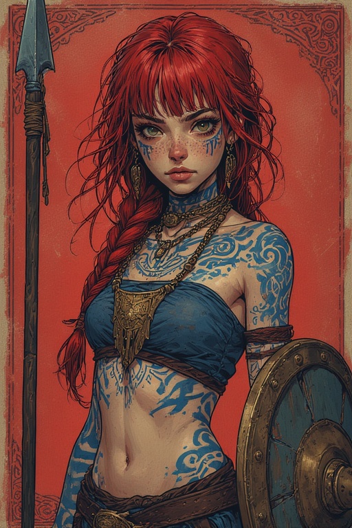 Freckled Celtic Warrior