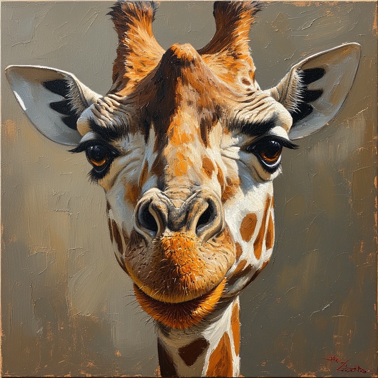 Giraffe Smile Fisheye