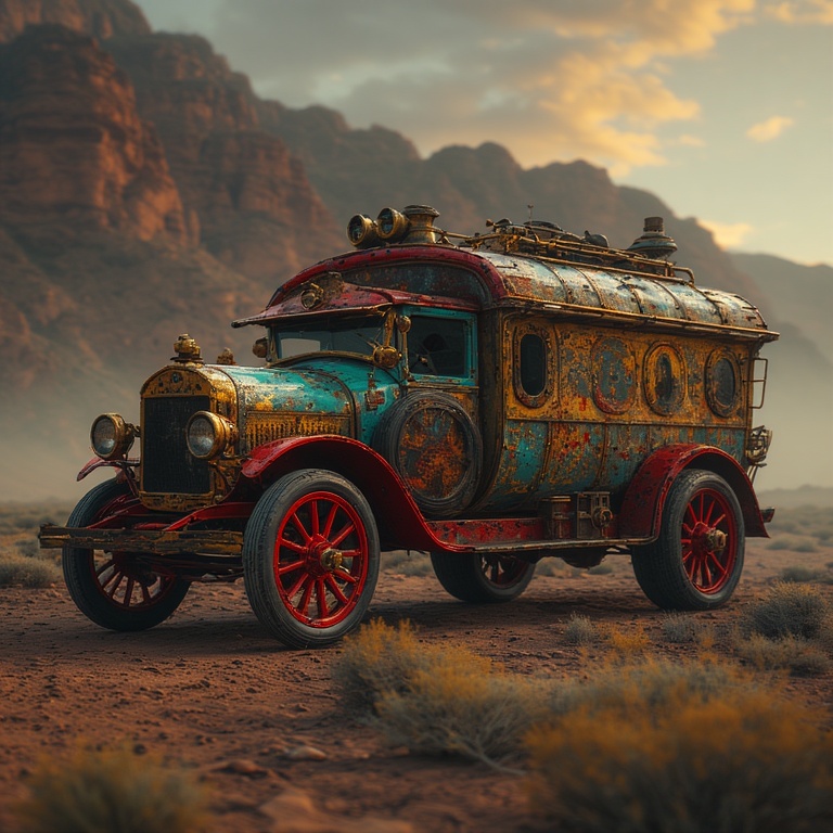 Steampunk Desert Dawn