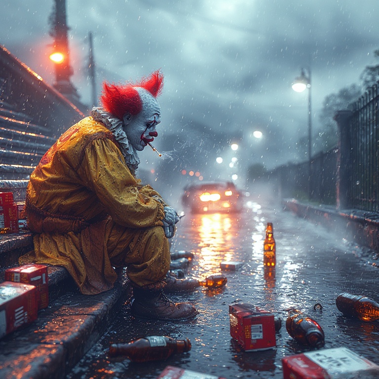 Moody Clown Moment
