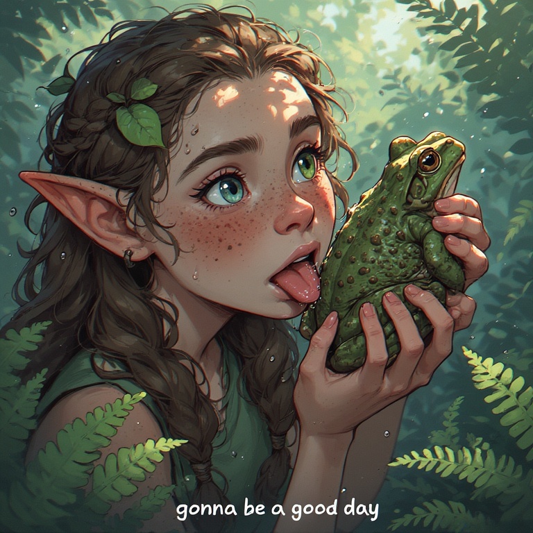 Elf's Curious Encounter