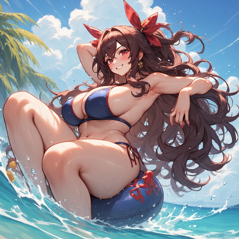 Confident Beach Babe