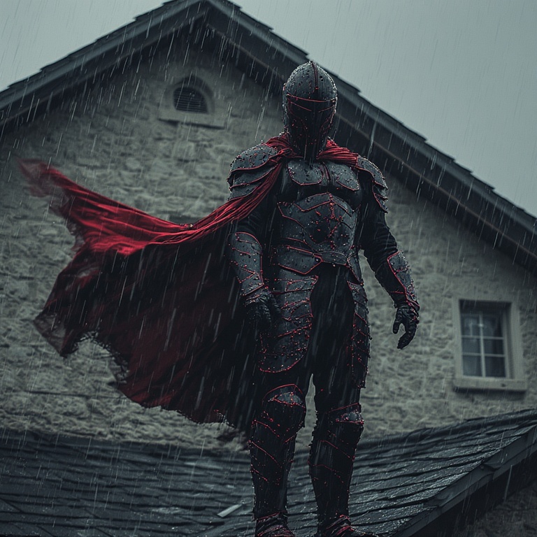 Armored Rooftop Vigilante