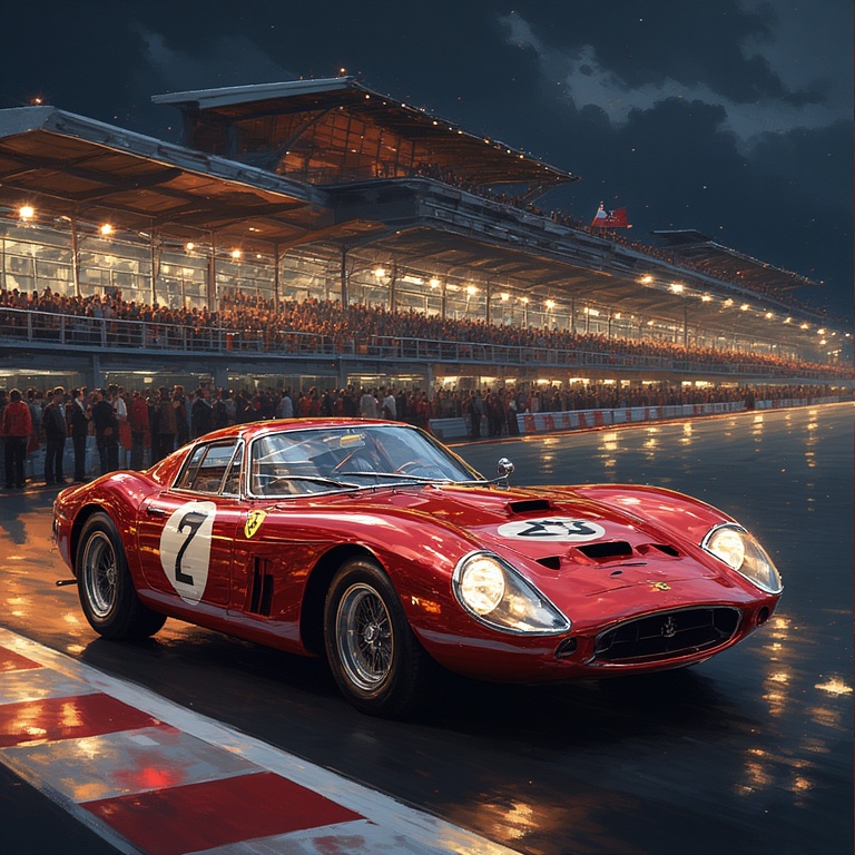Vintage Ferrari Grid Glamour