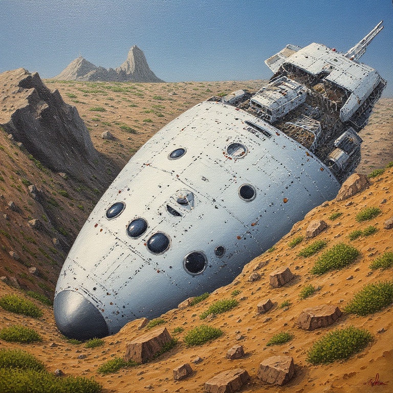 Abandoned Space Colony Ruins