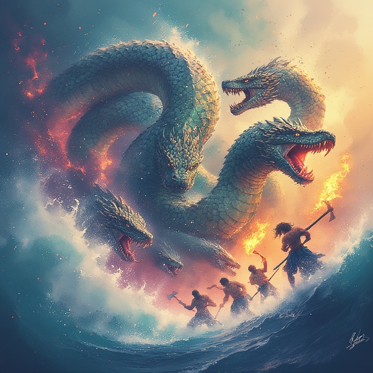 Hydra's Fiery Demise