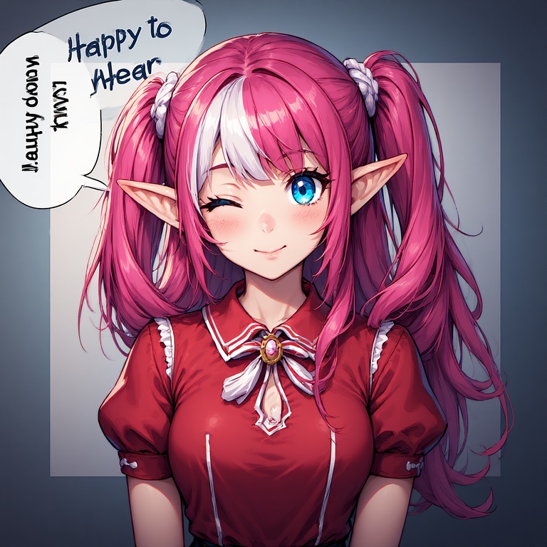 Pink Elf Smile