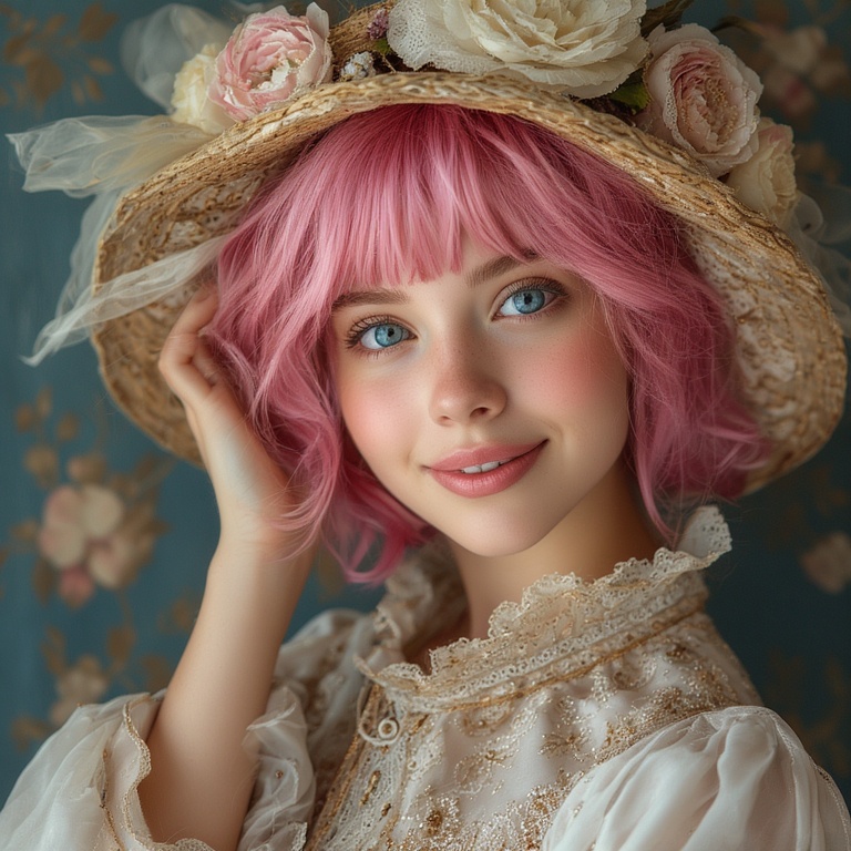 Young Pink Hair Delight