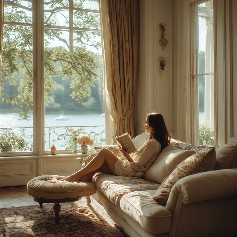 Sunny Lakeside Luxury Moment
