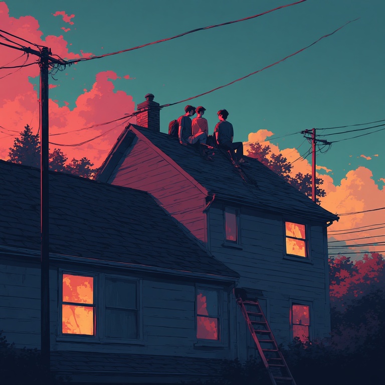 Roof Top Sunset Moment
