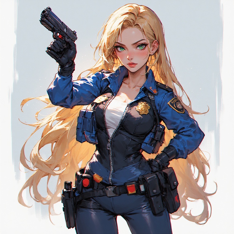 Seductive German Cop