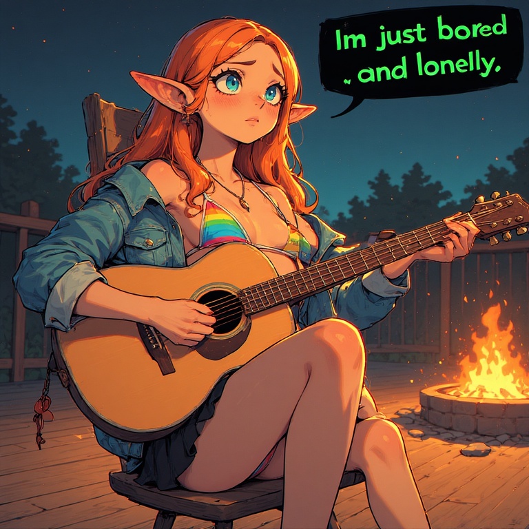 Young Ears Sad Girl