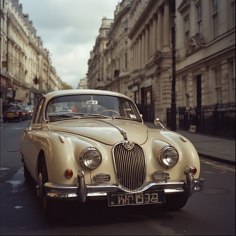 Beige E-Type Morning Drive