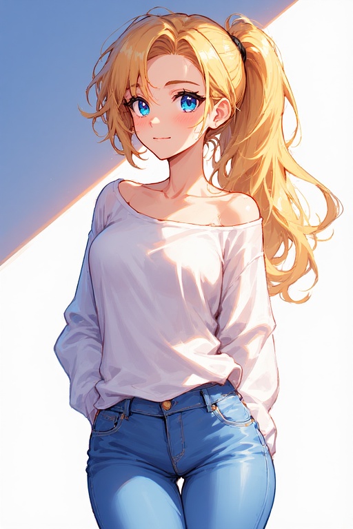 Ponytail Chic Look